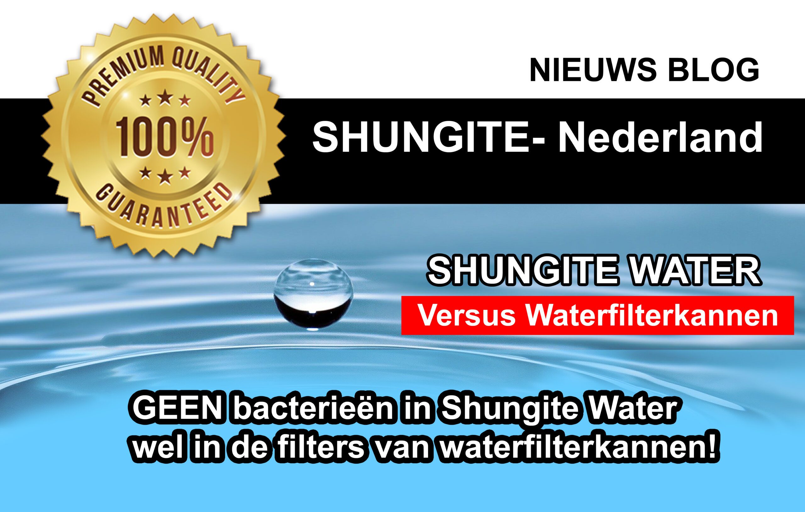 Geen bacteriën in Shungite water, wel in de filters van waterfilterkannen! 1 Waterfilterkan VS Shungite water